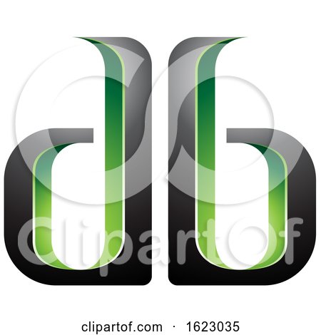 Green and Black Letters D and B by cidepix