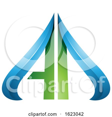 Blue and Green Arrow like Letters a and D by cidepix