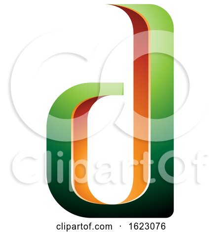 Green and Orange Letter D by cidepix