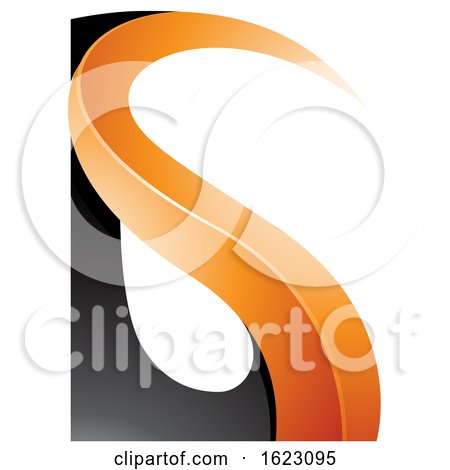 Black and Orange Curvy Letter G by cidepix