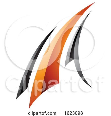 Black and Orange Flying Letter a by cidepix