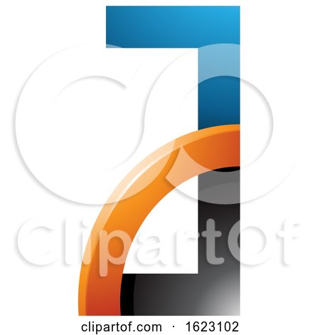Black Blue and Orange Letter a by cidepix