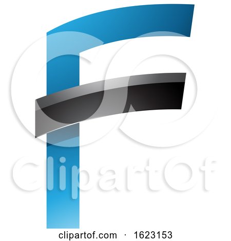 Blue and Black Letter F by cidepix