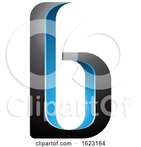 Blue and Black Letter B by cidepix
