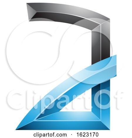 Blue and Black Letter a by cidepix