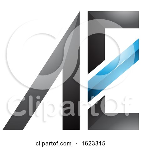 Black and Blue Letters a and E by cidepix