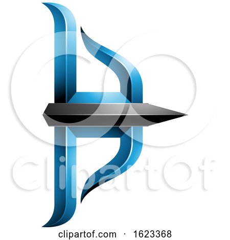 Blue and Black Bow and Arrow by cidepix