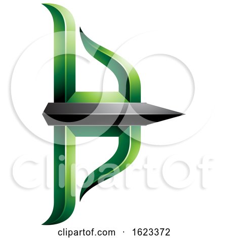 Green and Black Bow and Arrow by cidepix