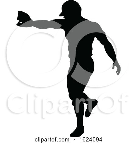 Baseball Player Silhouette by AtStockIllustration
