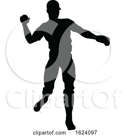 Baseball Player Silhouette by AtStockIllustration