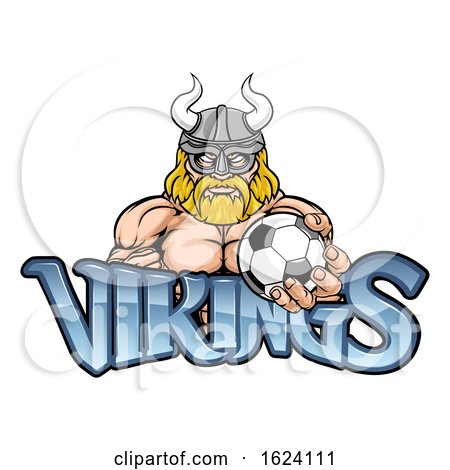 Viking Soccer Football Sports Mascot by AtStockIllustration