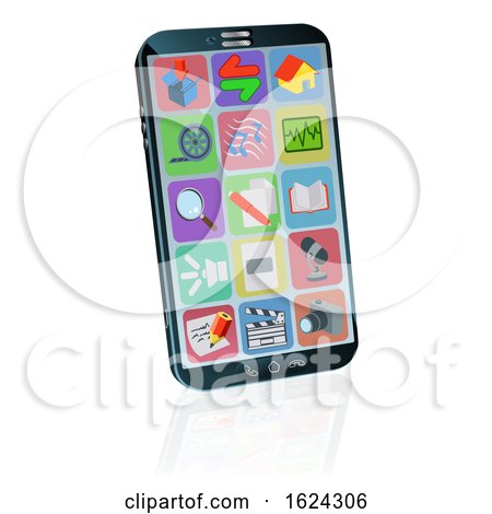 Mobile or Cell Phone Illustration by AtStockIllustration
