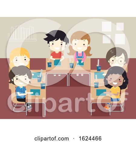Kids Student Classroom Seat Illustration by BNP Design Studio