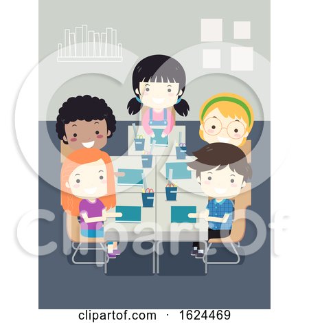 Kids Student School Classroom Seat Illustration by BNP Design Studio