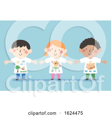 Kids Wear Art Shirts Illustration by BNP Design Studio