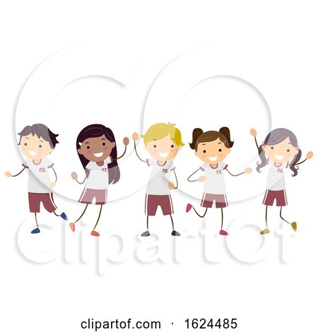Stickman Kids Uniforms Illustration by BNP Design Studio