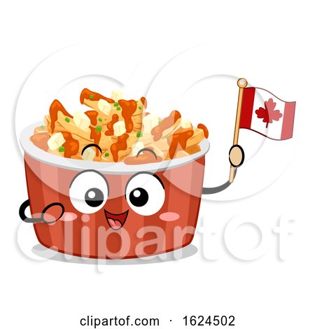 Mascot Food Canada Poutine Illustration by BNP Design Studio