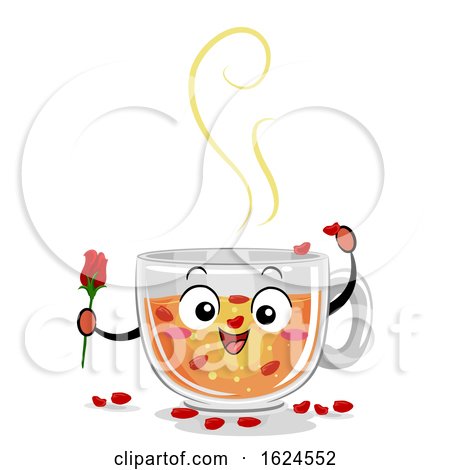 Mascot Drinks Canada Rose Tea Illustration by BNP Design Studio