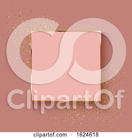 Decorative Rose Gold Background with Glitter Effect by KJ Pargeter