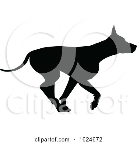Dog Silhouette Pet Animal by AtStockIllustration
