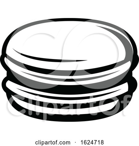 Black and White Macaron by Vector Tradition SM