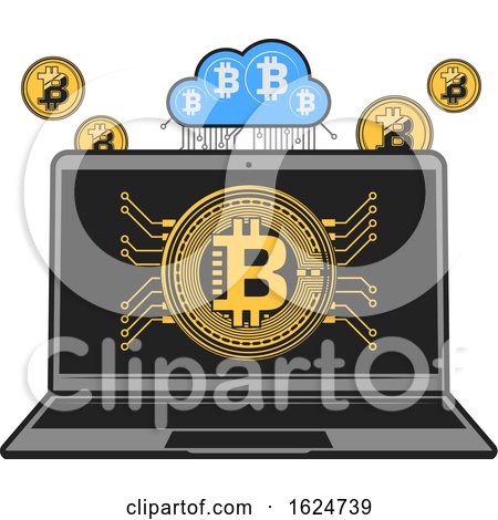 Bitcoin Cryptocurrency Design by Vector Tradition SM