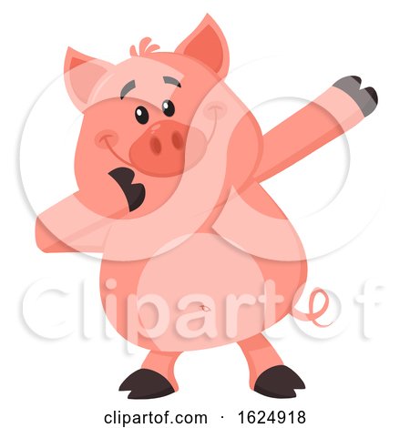 Happy Pig Dancing and Dabbing by Hit Toon