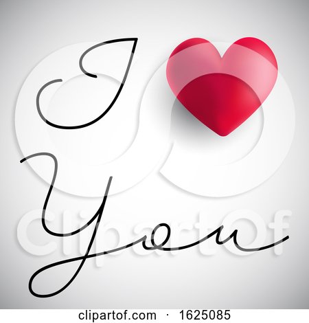 I Love You Valentine's Day Background by KJ Pargeter
