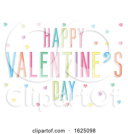 Valentine's Day Background with Text Design by KJ Pargeter