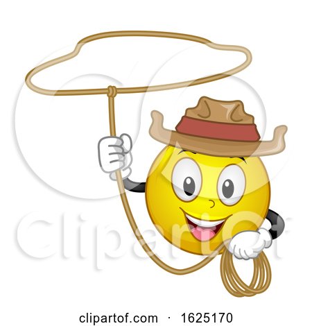 Smiley Cowboy Rope Illustration by BNP Design Studio