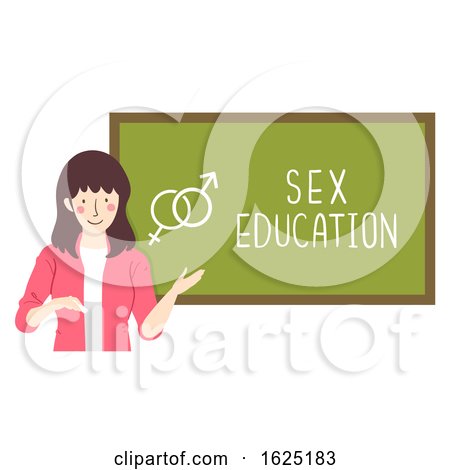Girl Blackboard Sex Education Illustration by BNP Design Studio