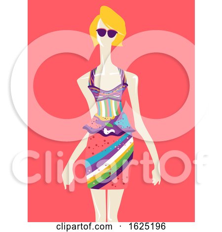 Girl Fashion Mannequin Fauvism Art Illustration by BNP Design Studio