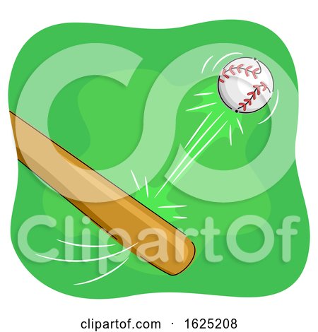 Baseball Bat Hit Illustration by BNP Design Studio