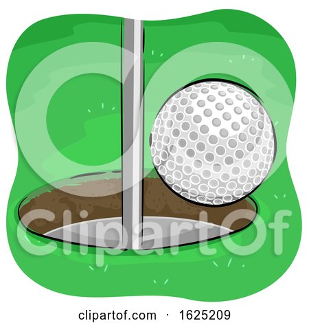 Golf Ball Goal Illustration by BNP Design Studio