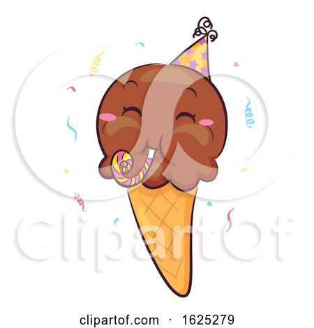 Mascot Ice Cream Party Illustration by BNP Design Studio