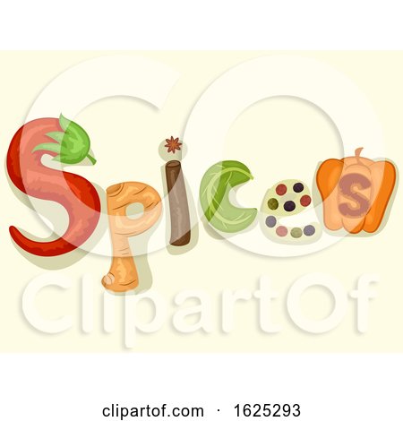 Spices Lettering Illustration by BNP Design Studio