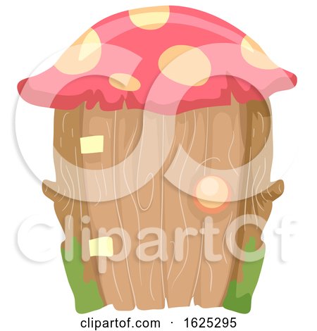 Fairy Garden Mushroom Roofed Door by BNP Design Studio