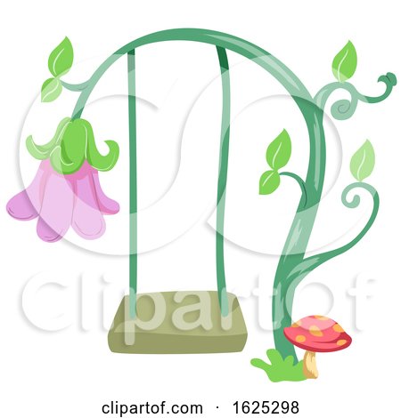 Fairy Garden Flower Swing by BNP Design Studio