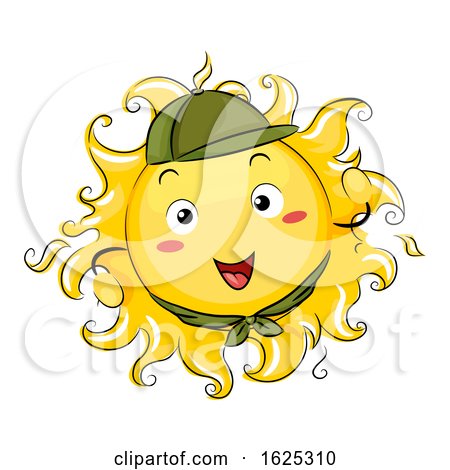 Sun Mascot Scout Illustration by BNP Design Studio