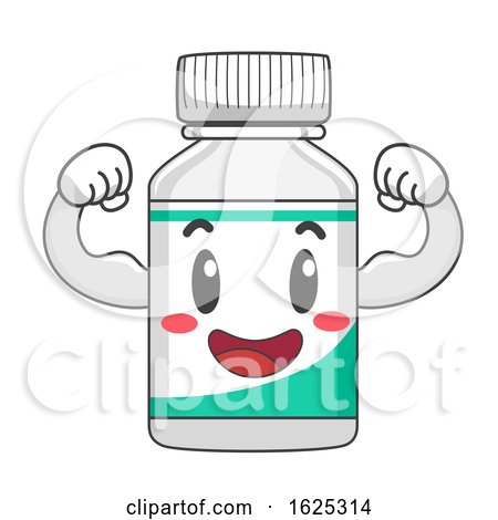 Mascot Vitamin Strong Illustration by BNP Design Studio