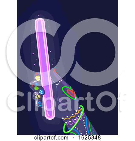 Glow in the Dark Party Glow Stick Illustration by BNP Design Studio