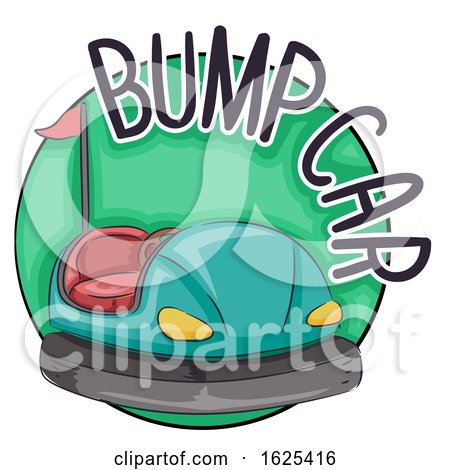 Bump Car Icon Illustration by BNP Design Studio