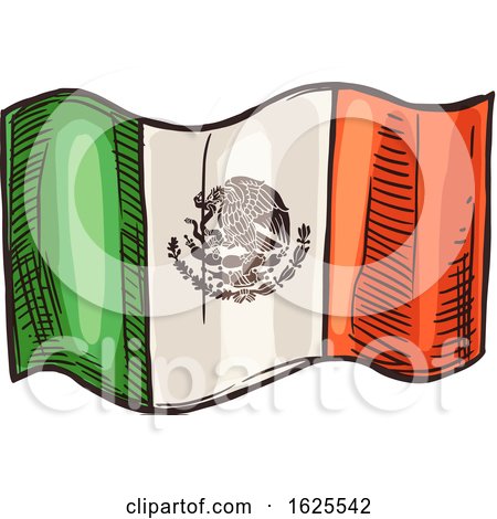 Mexican Flag by Vector Tradition SM