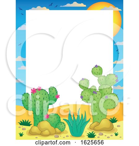 Desert Cactus Border by visekart