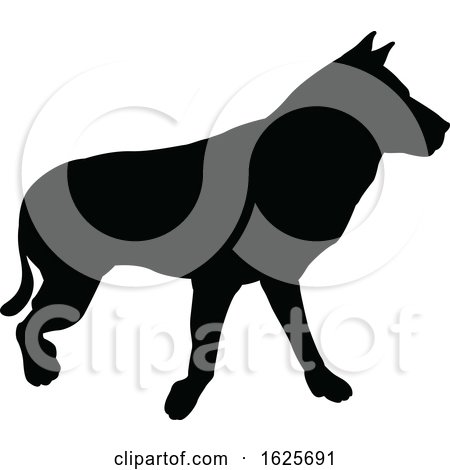 Dog Pet Animal Silhouette by AtStockIllustration