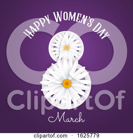 International Women's Day Background with Daisies by KJ Pargeter