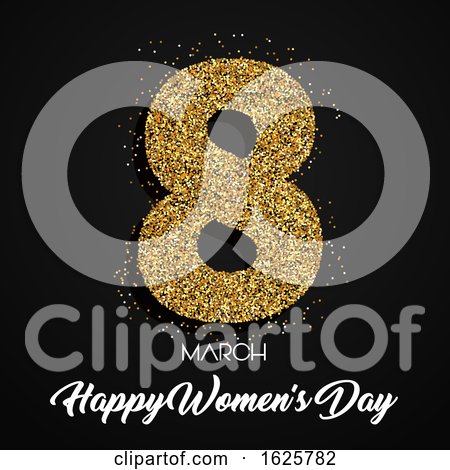 Glitter Womens Day Background by KJ Pargeter