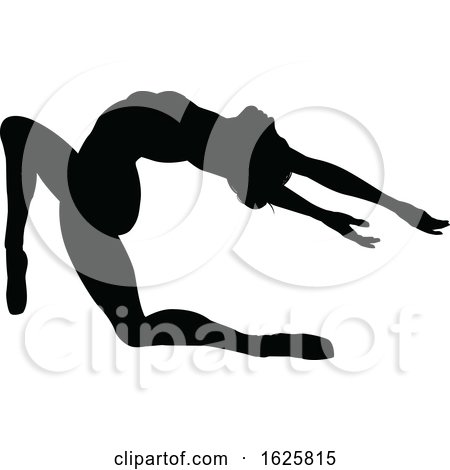 Ballet Dancer Silhouette Set by AtStockIllustration