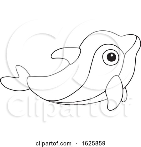 Black and White Toy Dolphin by Alex Bannykh