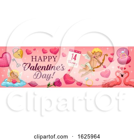 Valentines Day Website Banner Design by Vector Tradition SM